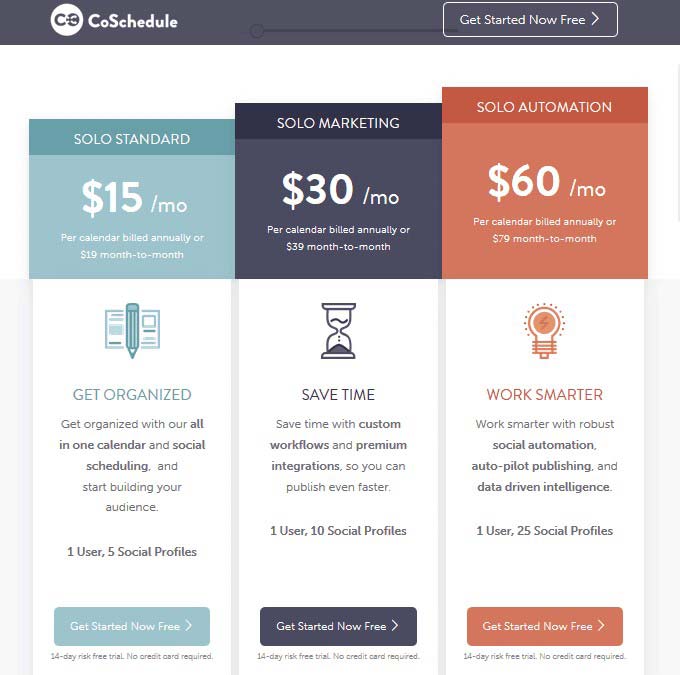 CoSchedule Packages